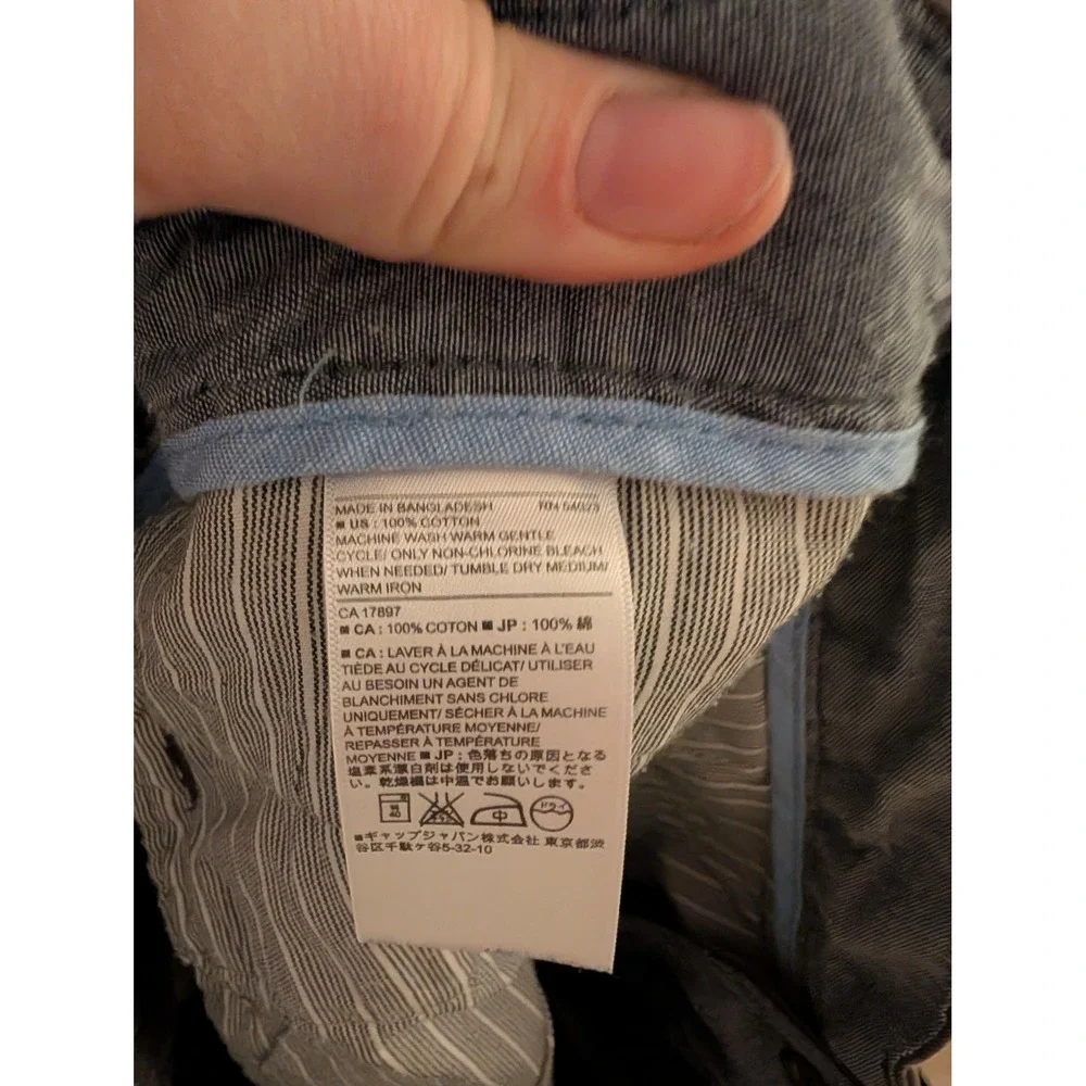 Banana Republic Men's Emerson Chino Pants Dark Gray‎ Straight Cotton- 31/30